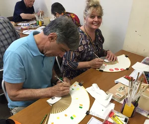 Sanju Sangendo Hall and Paper Fan Painting Experience
