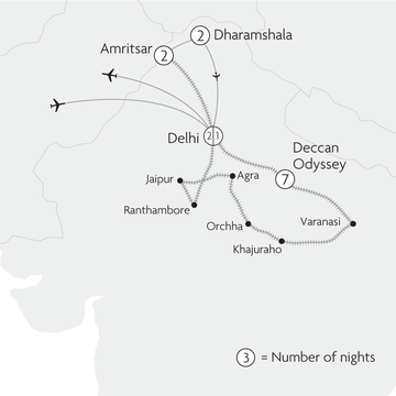 Deccan Odyssey’s Cultural Discovery Map