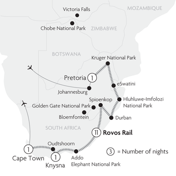 South African Rail Discovery Map