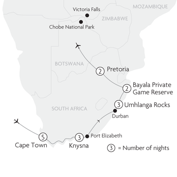Spectacular South Africa Map