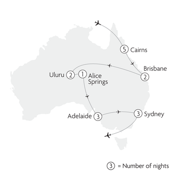 Contrasts of Australia Map