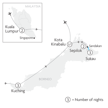 The Very Best of Borneo Map