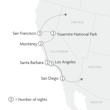 The Very Best of California Map