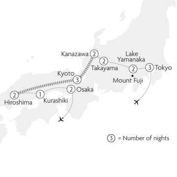 The Very Best of Japan Map