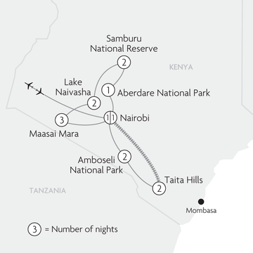 The Very Best of Kenya Map
