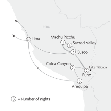 The Very Best of Peru Map