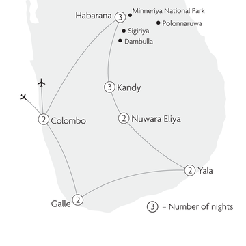 The Very Best of Sri Lanka Map