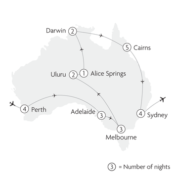 Treasures of Australia Map
